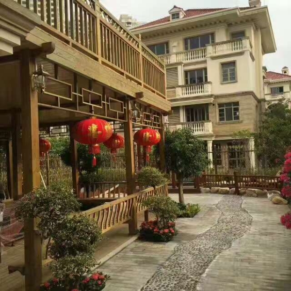 塑木廊架圍欄