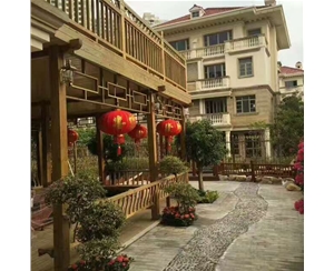 塑木廊架圍欄